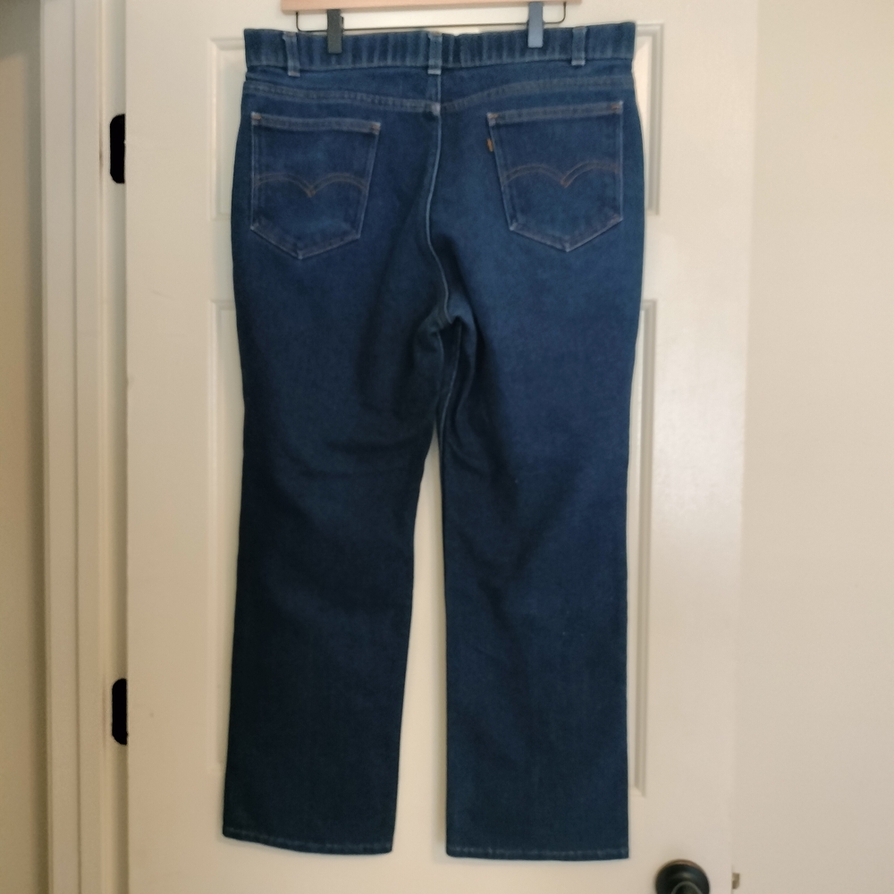 Vintage Levi's Blue Jeans with Cactus Design Men's 36x27 - Picture 2 of 12